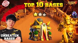 Top 10 BASE Town Hall 16 Base With Link  Th16 Anti Root Rider  WAR  PUSHING Base [upl. by Alios447]