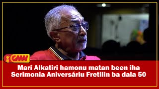 Marí Alkatiri hamonu matan been iha Serimonia Aniversáriu Fretilin ba dala 50 [upl. by Guy]