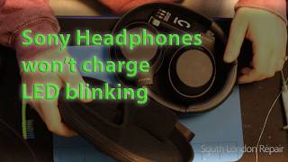 Sony headphones blinking wont charge  Unconventional repair  WH1000XM4 thermal sensor issue [upl. by Westphal69]