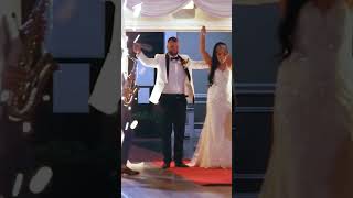 Epic Macedonian wedding entrance of the bride and groom shorts wedding Macedonian epic [upl. by Inram14]