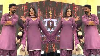 Girl in Purple SatinSilk Dance with Punjabi Song [upl. by Harifaz]