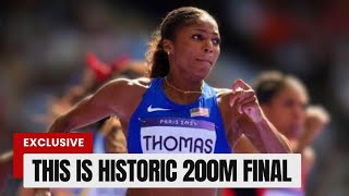 What Gabby Thomas Just Did Is Historic  Women’s 200 Meter Final – 2024 Paris Olympics [upl. by Sparke917]