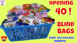 40 Blind Bags Opening Surprise Toys Kids Fun Review Unboxing Toy SURPRISES [upl. by Htidirrem526]