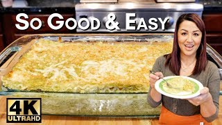 Mexican Lasagna casserole Recipe  CREAMY CHILE VERDE LASAGNA [upl. by Alekehs]