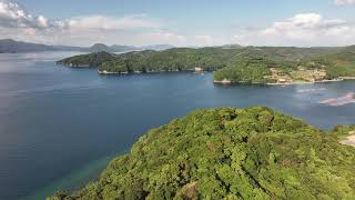 高串﨑付近 ドローン空撮【4K】 鹿児島県出水郡長島町蔵之元 [upl. by Nonnag628]