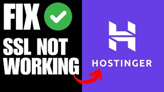 Hostinger SSL Not Working How To Fix [upl. by Aleibarg]