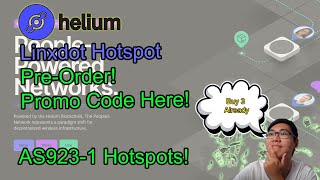 Linxdot Promo Code  Helium Hotspot  Mining HNT  AS9231 Singapore Model [upl. by Rhpotsirhc459]