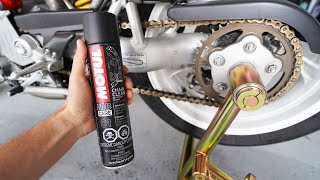 How to Clean amp Lube Your Motorcycle Chain [upl. by Derf252]