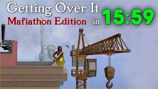 Getting Over It Mafiathon Edition Speedrun in 1559 Kai Cenat custom map [upl. by Ullman]