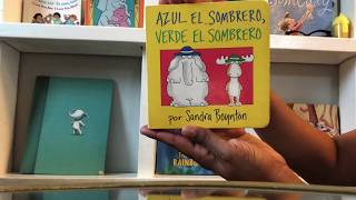 Azul el Sombrero Verde el Sombrero by Sandra Boynton  Bilingual Story Time [upl. by Shelli2]