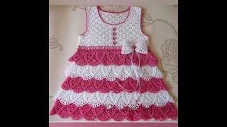 amazing stylish crosia baby frock design for winter collection [upl. by Yelsel]