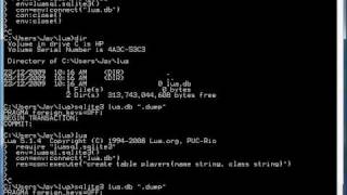 SQLite Programming With Lua [upl. by Chouest]