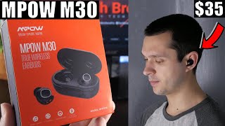 MPOW M30 REVIEW amp Unboxing Only 35 USBC TWS Earbuds [upl. by Cathyleen]