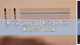 Review Canon G3260 AllinOne Printer  Wireless Supertank Megatank Printer  Copier  Scan with [upl. by Notlehs]