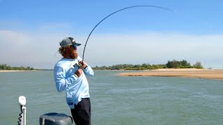 Barra and HeliFishing with Weipa Sports Fishing [upl. by Hcardahs]