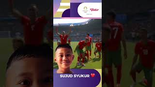 Morocco Celebrates First Football Medal in Olympic History shortsvideo footballhighlights [upl. by Ileyan]