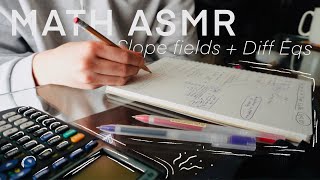 MATH ASMR📝 Learning about Slope Fields in Differential Equations Pencil  Paper sounds only [upl. by Nodababus]