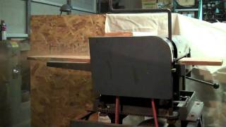 Running a vintage BELSAW 12 inch Planer  Model 910 [upl. by Aenotna964]