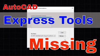 FIX  Express tools missing in AutoCAD [upl. by Wivestad]