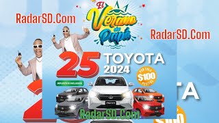 Leidsa rifa 25 carros toyota agya 2024 El Verano de Papá sorteo de 25 carros LEIDSA [upl. by Alyel]