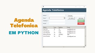 Como criar uma agenda telefônica usando python python [upl. by Noellyn]