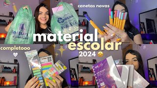 MATERIAL ESCOLAR 2024 completo 🇧🇷✨ [upl. by Inanaup]