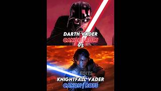 Darth Vader ROTJ VS Knightfall Vader ROTS starwars 1vs1 [upl. by Almeria]