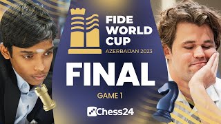 Magnus vs Pragg Is the World 1 Ready For the Future  Game 1  FIDE World Cup Final 2023 [upl. by Alleda]