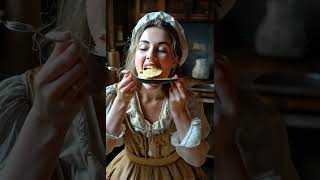 Eating Flap Jack pancakes flapjacks asmr historicalfood [upl. by Fortuna917]