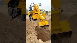 Truckmounted excavator excavator fourwheel drive agricultural vehicle dump truck one machi 3 [upl. by Htirehc]