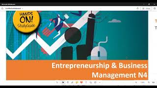 EBM N4 Entrepreneurship and Business Management N4 Management Plan module 7 [upl. by Jodee]