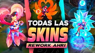 😍TODAS LAS SKINS DEL REWORK DE AHRI REVELADAS [upl. by Taima228]