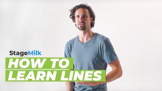 How to Learn Lines  An Actors Guide to Learning Lines [upl. by Rimidalb]