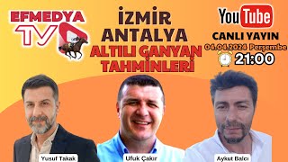 05042024 CUMA AT YARIŞLARI İZMİR ANTALYA ALTILI GANYAN TAHMİNLERİ [upl. by Rimat]