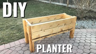 DIY Raised Planter Box  EASY Plans  Backyard Garden [upl. by Lowson]