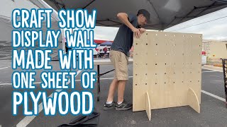 Craft Show Product Display  DIY Dowel Wall [upl. by Abey]