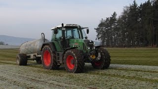 Gülle fahren 2014 mit Fendt Vario 714 und BSA [upl. by Buddie]