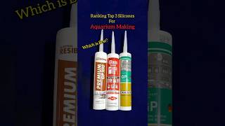 shorts Best Silicone For Fish Aquarium Making  ResiBond  Wacker  Dowsil [upl. by Annaul]