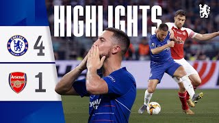 ⏪️ Chelsea 41 Arsenal  Eden Hazards Final Match  HIGHLIGHTS  UEFA Europa League Final 2019 [upl. by Nahtanod]