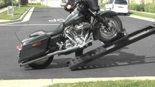 Rampage power Lift Motorcycle loader for pickup trucks [upl. by Htebilil]