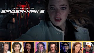 Reactors Reacting to GWEN STACY FALLING  The Amazing SpiderMan 2 2014 [upl. by Joost]