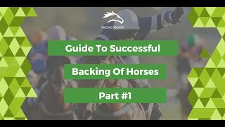 Horse Racing Today  Guide To Successful Backing Of Horses  Part 1 [upl. by Esile]