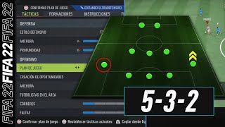 FIFA 22  COMO JUGAR con FORMACIÓN 532 PASO A PASO  Tácticas e instrucciones [upl. by Katrinka428]