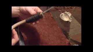 Making A Deer Hide Drawstring Pouch [upl. by Kimble]