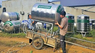 KONG amp NHAT bought a tank of clean water from the money they sold the geese NHATs dream house [upl. by Bouzoun]