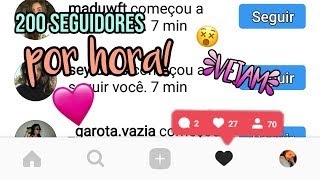 Como ganhar 200 seguidores no instagram por hora [upl. by Yoccm]