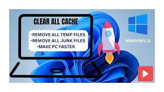 How to Clear ALL CACHE amp JUNK From Windows 1110 2024 [upl. by Eerased505]