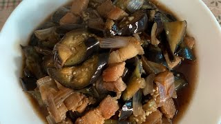 Ginisang Talong with Pork  Simple amp Easy Recipe [upl. by Aihsel]