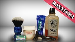 RASATURA  Palmolive Blu  Wilkinson Classic amp Personna Apache  Yaqi Brush  Floid [upl. by Vas]