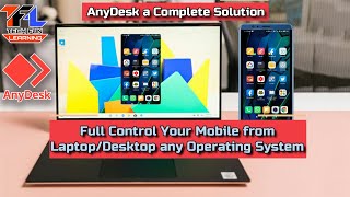 How to Control Mobile from Computer using AnyDesk  Full Control on Mobile to PC  Any desk remote [upl. by Ahselet]